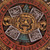 Museum Replica Fifth Sun Aztec Calendar Ceramic Relief Panel 'Fifth Sun in Yellow'