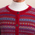 Striped 100 Alpaca Cardigan Crafted in Peru 'Andean Appeal'