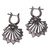 Flower-Shaped Horn Drop Earrings from Bali 'Open Petals'