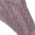 Cable Knit 100 Alpaca Gloves in Light Mauve from Peru 'Winter Delight in Light Mauve'