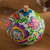 Colorful Gourd Decorative Jar from Peru 'Multicolored Paradise'