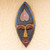 Heart-Themed African Wood Mask from Ghana 'Upside-Down Heart'