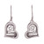 Heart Motif with Filigree Sterling Silver Dangle Earrings 'Fancy Hearts'