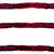 Set of 3 Cotton Wristband Bracelets with Geometric Patterns 'Passionate Geometry'