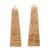 Aragonite Obelisks Gemstone Sculptures Pair 'Towers'