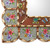 Reverse-Painted Glass Wood Wall Mirror with Floral Motifs 'Sweet Arrangement'