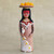 Brazilian Handcrafted Ceramic Terena Woman Figurine 'Young Terena Woman'