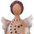 Brazilian Handcrafted Ceramic Angel Figurine 'White Winged Angel'