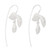 Triple Leaf Sterling Silver Drop Earrings 'Triple Leaf'