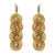 Golden Grass Earrings with 18k Gold and Rhinestones 'Sparkle and Spin'