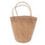 Handwoven Natural Tan Rattan Open Top Tote 'Natural Tan'