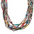 Hand Made Recycled Paper Long Necklace 'Rainbow Paths'