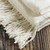 Textured White Alpaca Acrylic Blend Throw Blanket from Peru 'White Andean Textures'