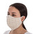 2 Natural Undyed Brown and Ivory Cotton 2-Layer Masks 'Earth Tones'