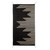 Black and Off-White Modern Wool Area Rug 2.5x5 'Skyscrapers in Black'