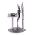 Collectible Recycled Car Parts and Metal Sculpture Rustic 'Rustic Professor'