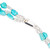Turquoise Allure Sterling Silver Choker Necklace 'Three Paths'