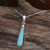 Sterling Silver and Natural Turquoise Necklace 'Wishes'