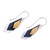 Modern Gold Accent Dangle Earrings 'Geometrical Riddles'