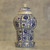 Authentic Mayolica Ceramic Vase and Lid from Mexico 'Path to Puebla'