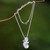 Sterling Silver and Pearl Pendant Necklace 'Sea Horse Treasure'