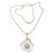 Pearl pendant necklace 'White Coral'