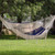 Blue and Natural Double Rope Style Cotton Hammock Mexico 'Riviera Romance'