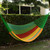 Green and Yellow Cotton Maya Hammock with Red Trim 'Colima'