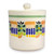 Mexican Hand Crafted Majolica Ceramic Floral Cookie Jar 'Acapulco'