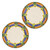 Side Plates Hand Crafted in Majolica Ceramic Pottery Pair 'Acapulco'