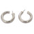 Minimalist Sterling Silver Handmade Half Hoop Earrings 'Petite Halo'
