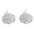 Bali Handcrafted Sterling Silver Leaf Earrings 'Pennywort Leaf'