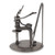Handcrafted Recycled Metal and Auto Part Painter Sculpture 'Rustic Artist at Work'