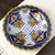 Artisan Crafted Ceramic 13 inch Floral Serving Bowl 'Zacatlan Sunflower'