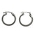 Petite Artisan Crafted Sterling Hoop Earrings from Mexico 'Double Braid'