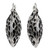Hand Made Sterling Silver Spot Hoop Earrings from Mexico 'Life of the Jaguar'