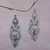Ornate 925 Sterling Silver Dangle Earrings from Indonesia 'Crowned Majesty'
