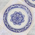 Two Round Majolica Ceramic Floral Dinner Plates from Mexico 'Floral Tradition'