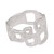 925 Sterling Silver Abstract Block Ring in a Brushed Finish 'Elegant Blocks'
