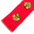 Red Hand Woven Cotton Bookmark with Embroidery 'Storyteller'