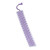 Hand Crafted White and Lilac Embroidered Cotton Bookmark 'Lilac Diamonds'