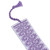 Hand Crafted White and Lilac Embroidered Cotton Bookmark 'Lilac Diamonds'