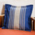 Handwoven Cotton Cushion Cover in Royal Blue from Mexico 'Royal Blue Temptation'