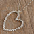 Taxco Sterling Silver Heart Pendant Necklace from Mexico 'Sharing Love'
