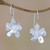 Sterling Silver Flower Drop Earrings from Bali 'Melati Bloom'