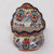 Floral Talavera-Style Ceramic Wall Planter from Mexico 'Lively Talavera'