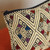 Diamond Motif Cotton Clutch in Beige from Mexico 'Diamond Patterns in Beige'
