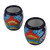 Handmade Talavera Ceramic Juice Glasses from Mexico Pair 'Raining Flowers'