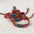 Multicolored Cotton Wristband Bracelets Set of 3 'Mandala Geometry'