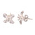 Floral Sterling Silver Stud Earrings from Bali 'Glorious Simplicity'